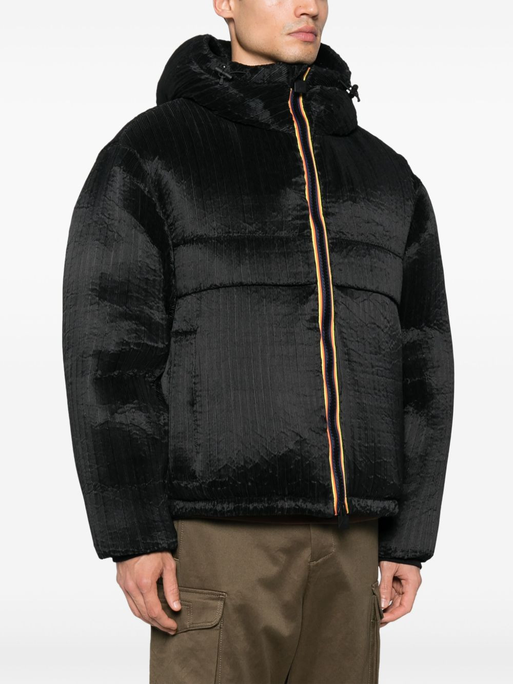 hooded duck-down puffer jacket - 3