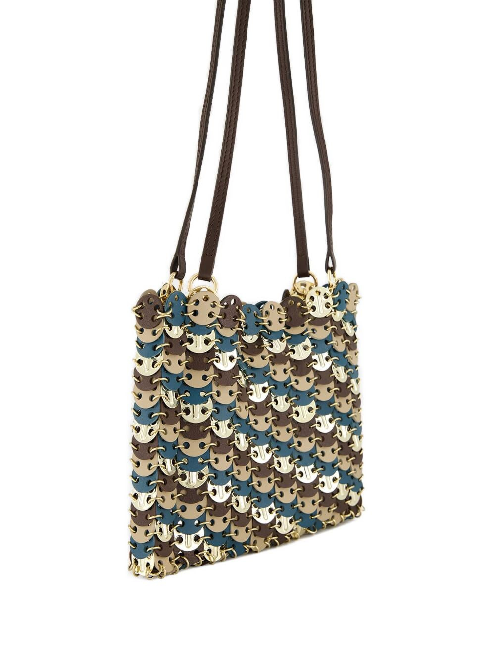disc-detailing shoulder bag - 2