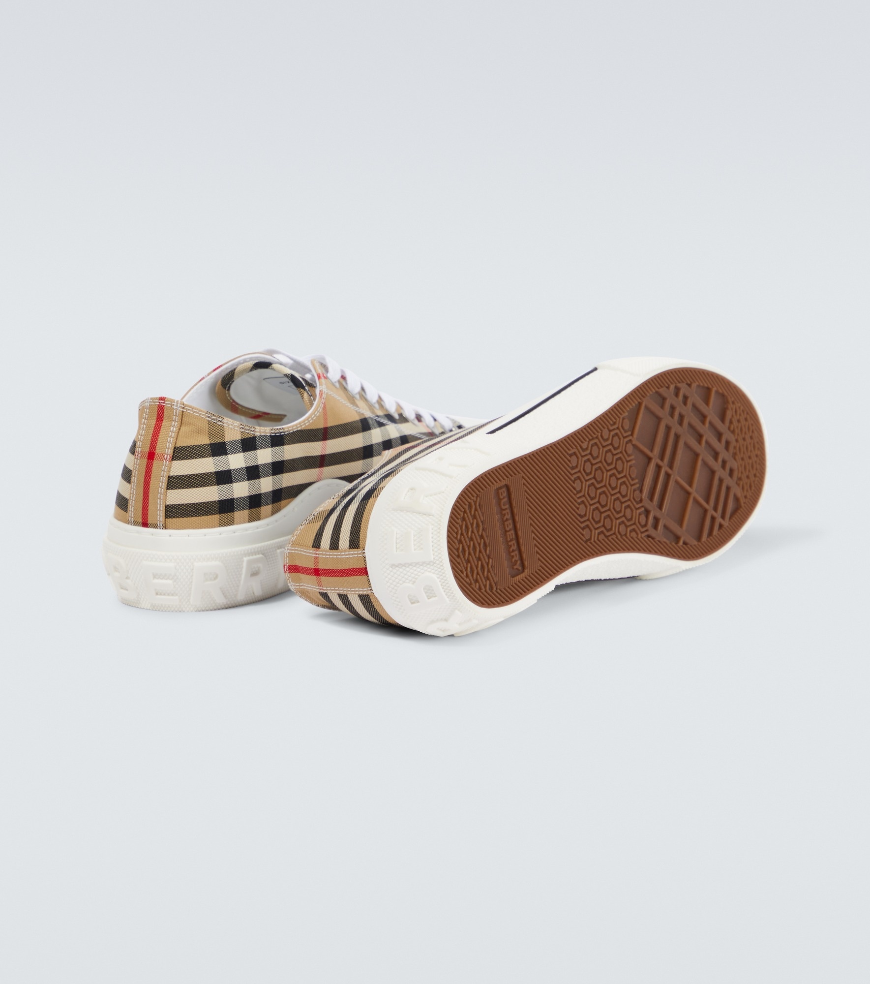Burberry Check canvas sneakers - 7