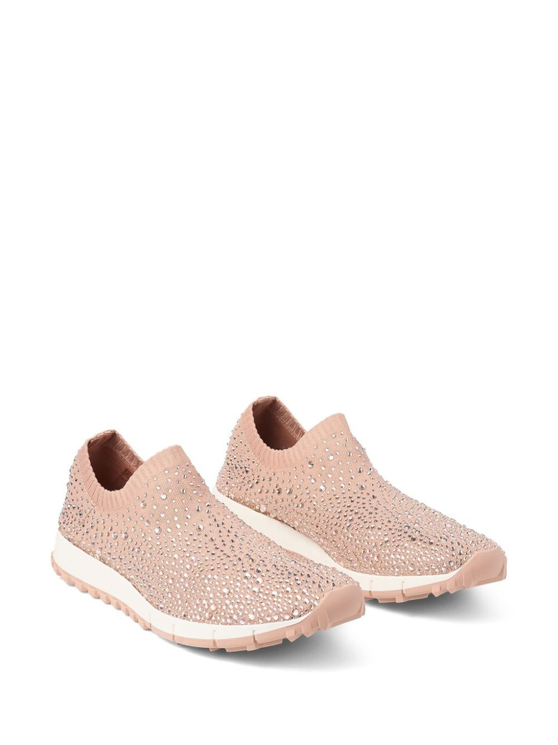 JIMMY CHOO Verona crystal-embellished sneakers outlook
