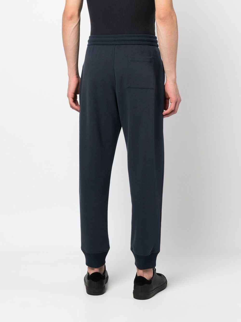 drawstring wool track pants - 4