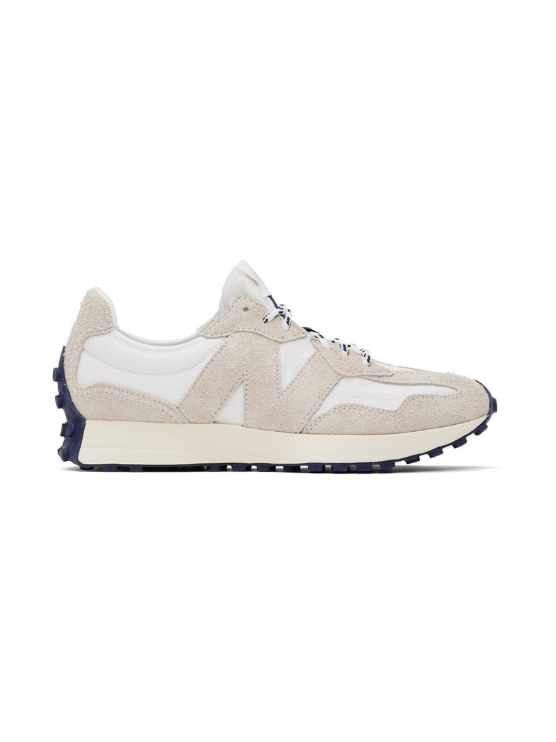 Beige & White 327 Sneakers - 1