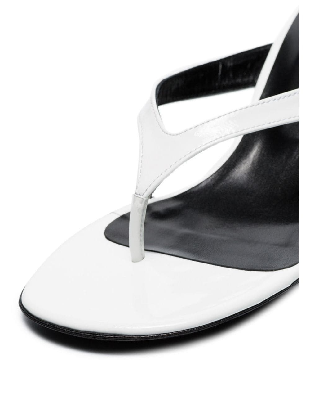 white Beep 45 thong sandals - 4