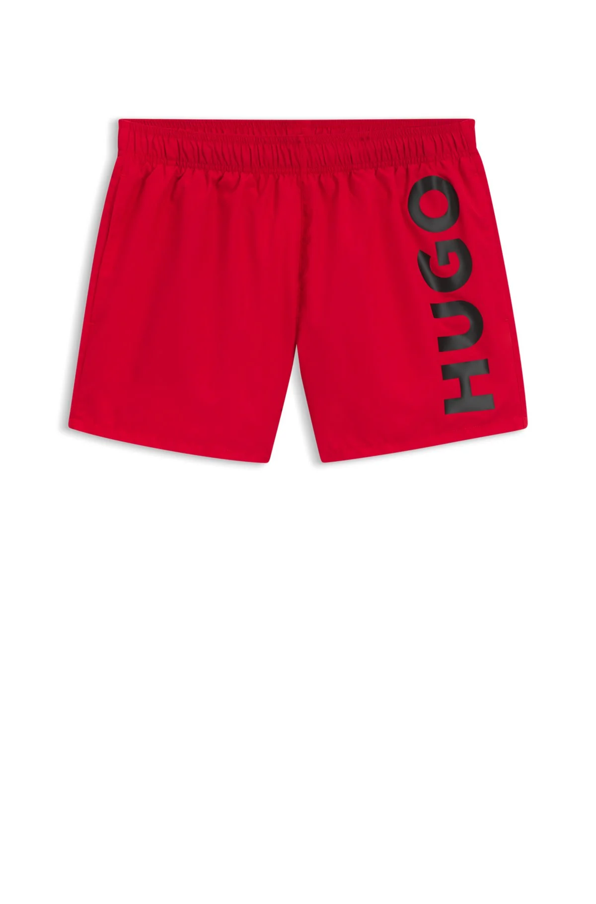 QUICK-DRY SWIM SHORTS WITH VERTICAL LOGO PRINT - 1