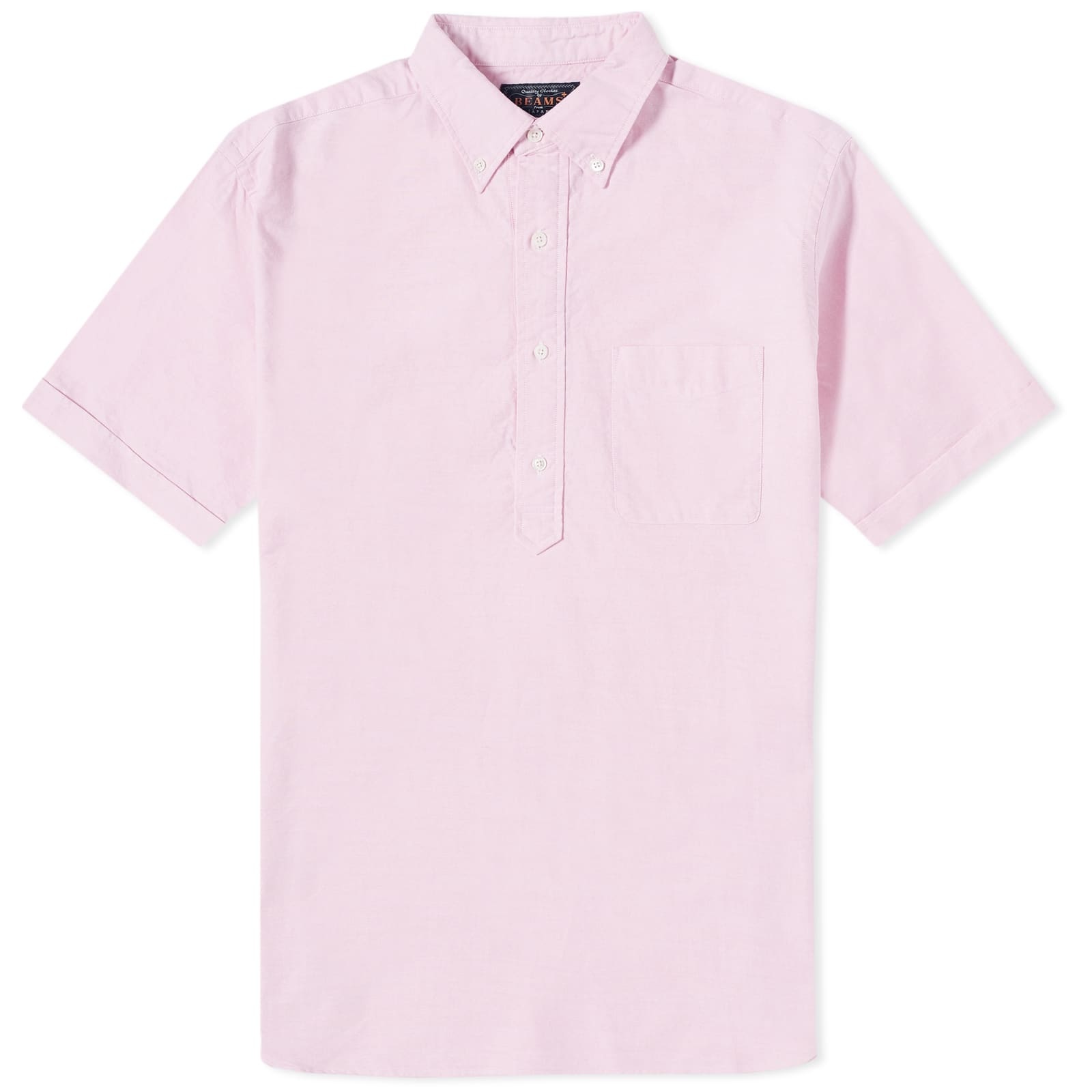 Beams Plus BD Popover Short Sleeve Oxford Shirt - 1