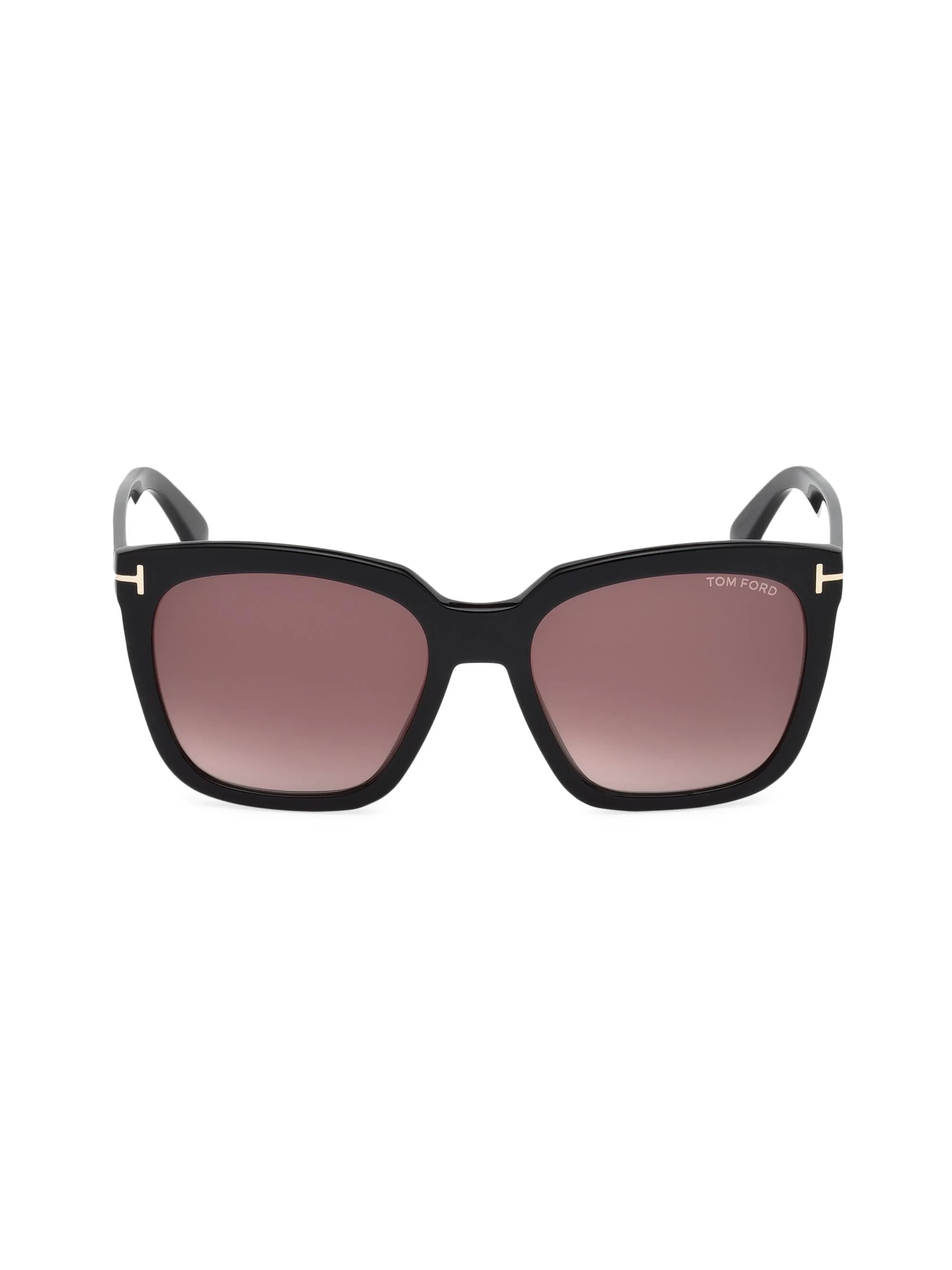 Women's Amarra 55MM Square Sunglasses - Black Gradient Burgundy - 1