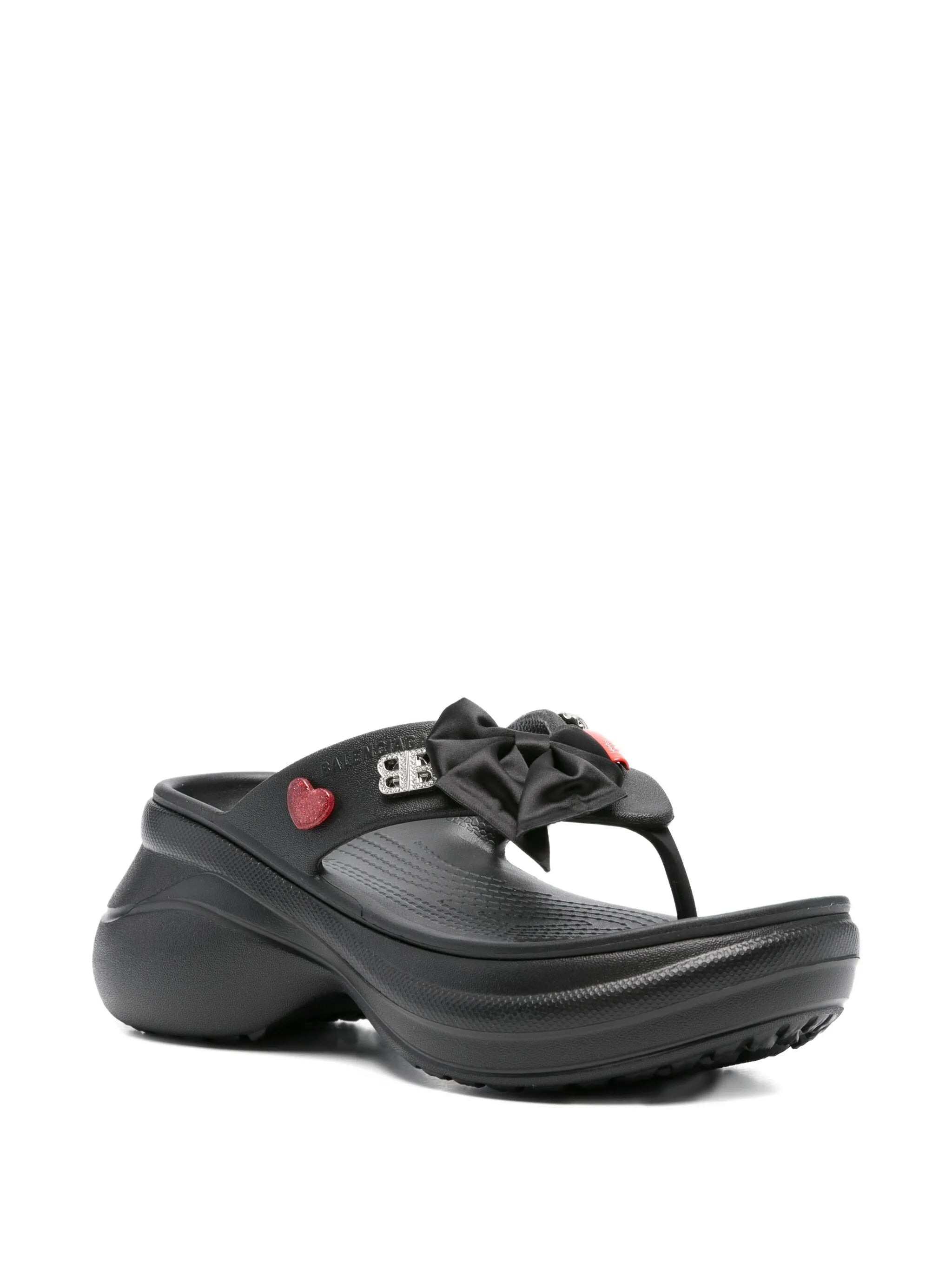 Balenciaga Platform Thong Croc Slides - 3
