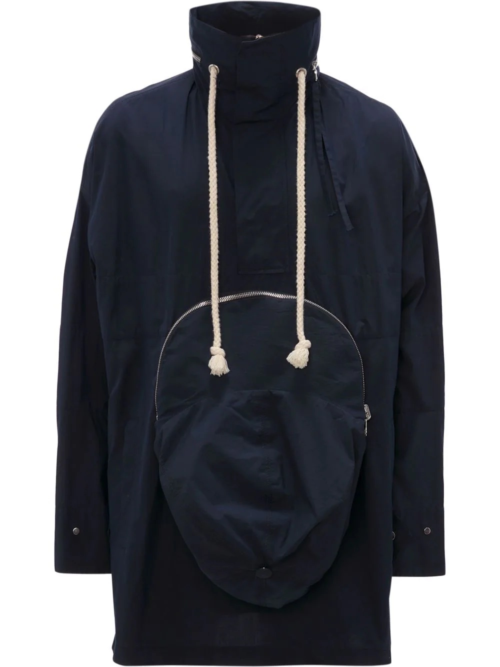 cap-style pocket jacket - 1