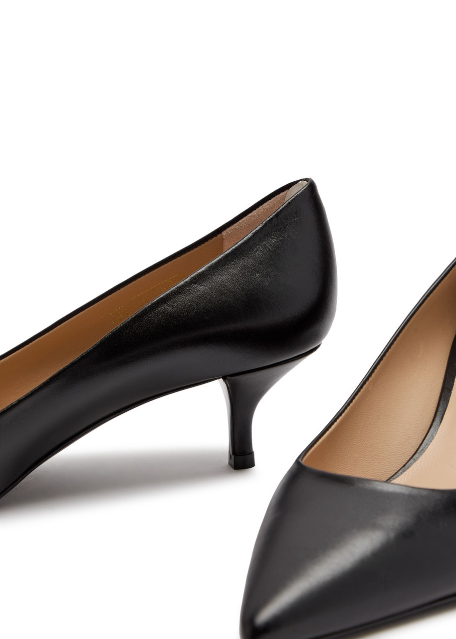 Stuart Weitzman Stuart Power 50 Leather Pumps - 4