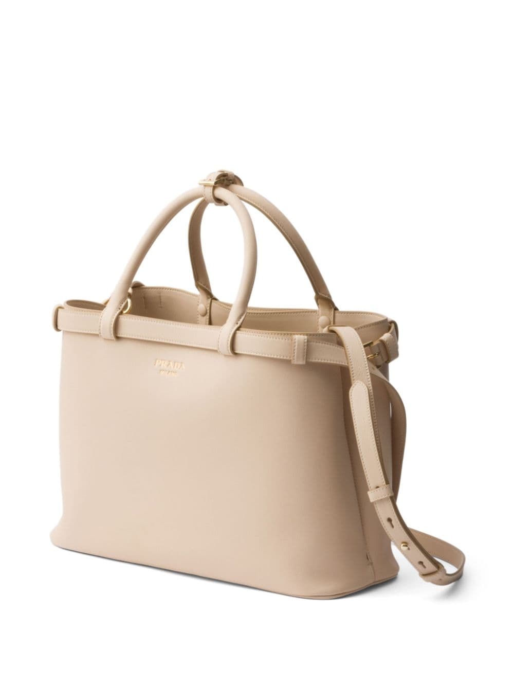 logo-stamp leather tote bag - 3