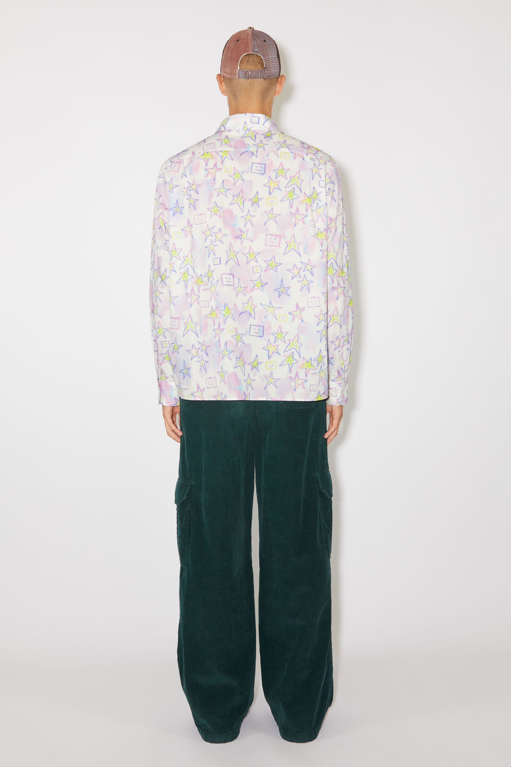 Printed button-up shirt - Pale pink/multi - 3