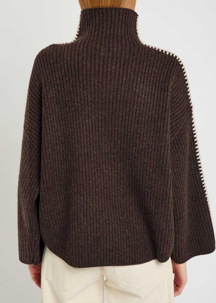 Rag & Bone Ingrid Ribbed Wool Jumper - 3