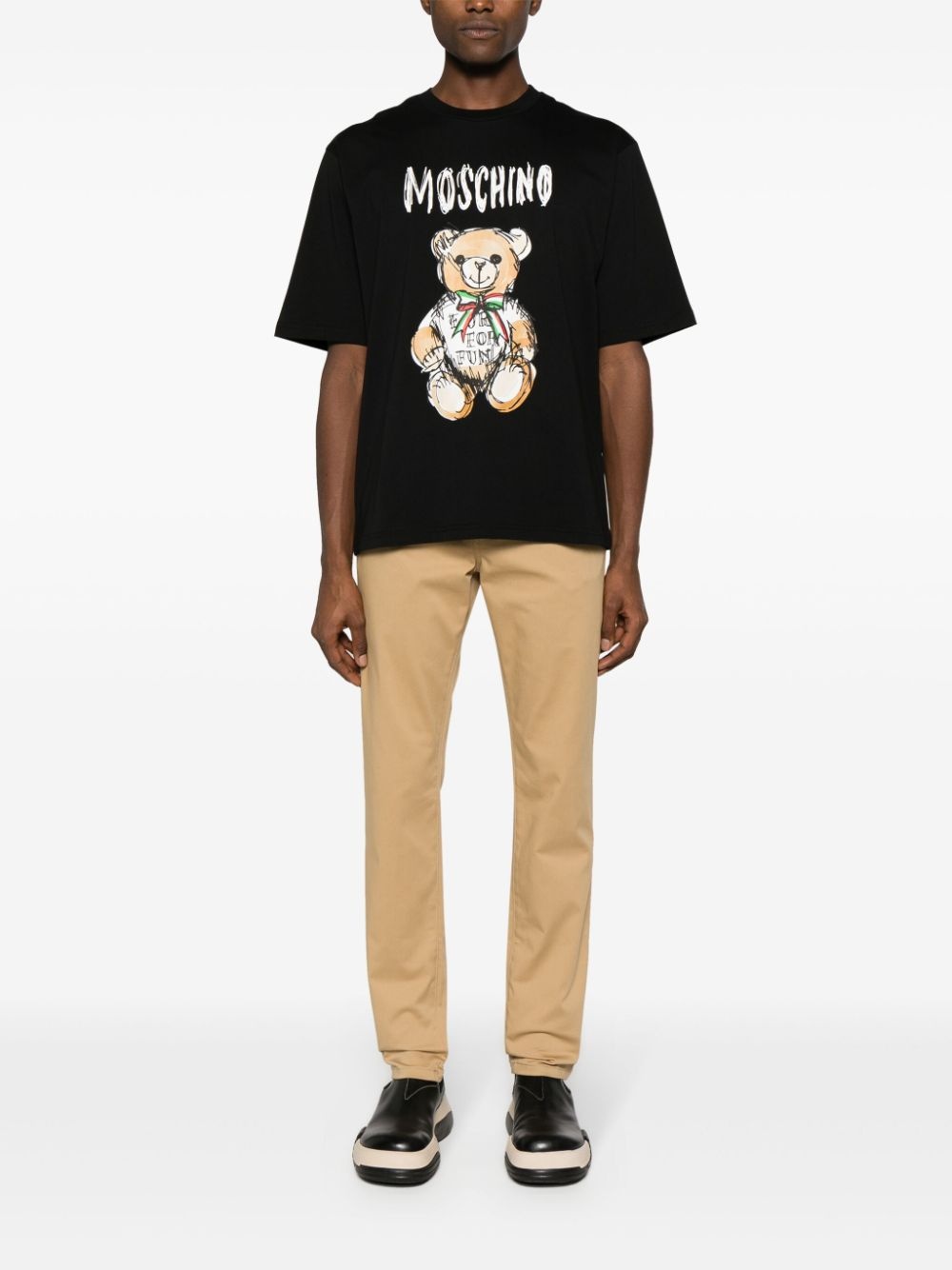 mid-rise logo-engraved straight-leg jeans - 2