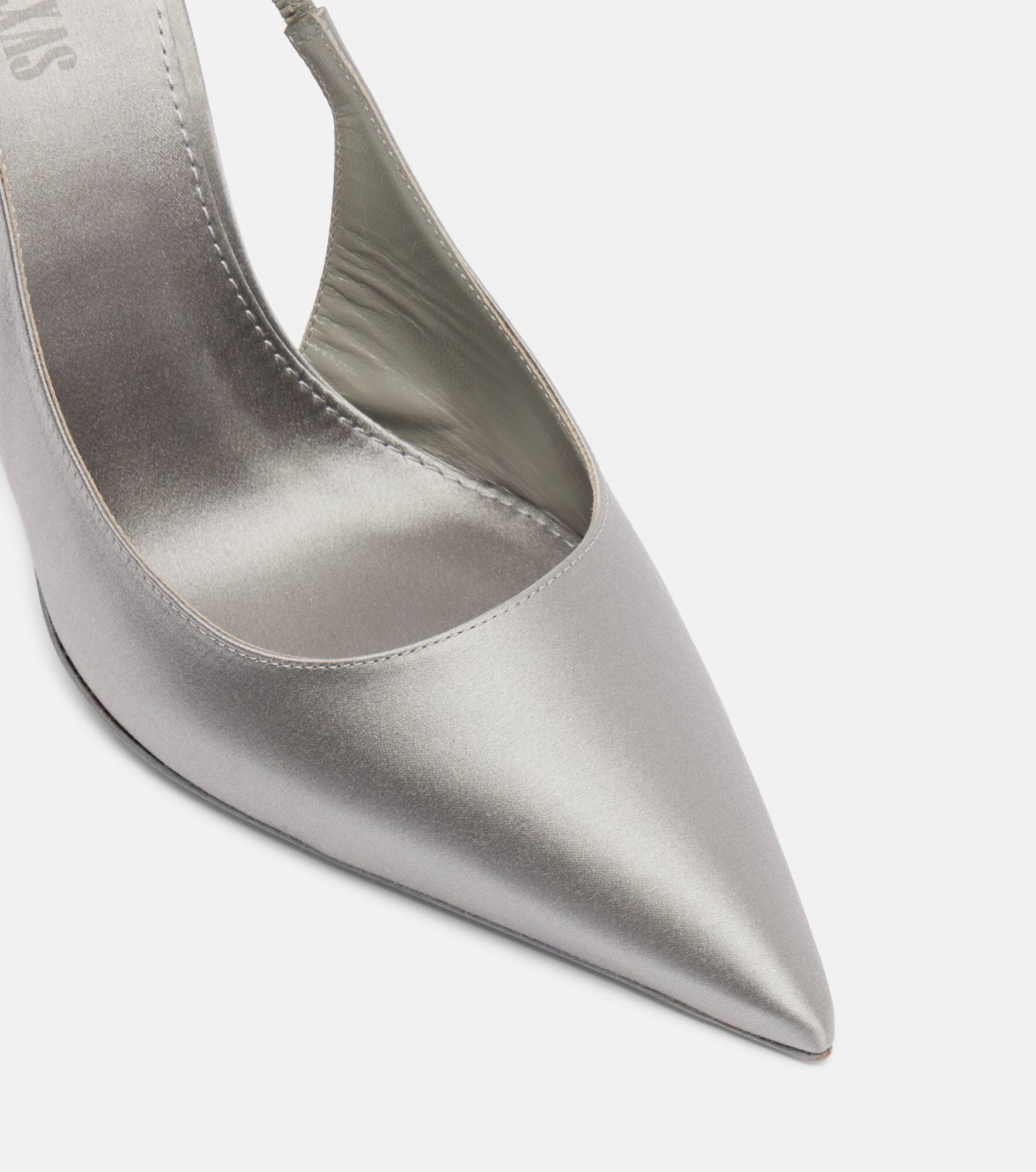 Lidia 105 embellished satin slingback pumps - 5