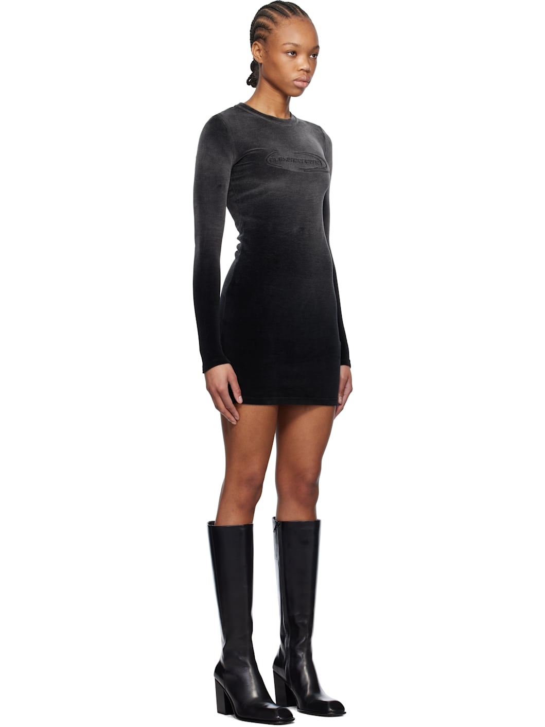 alexanderwang. t Black Long-Sleeve Minidress - 2