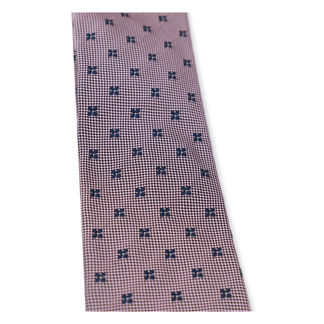 pink silk tie - 2