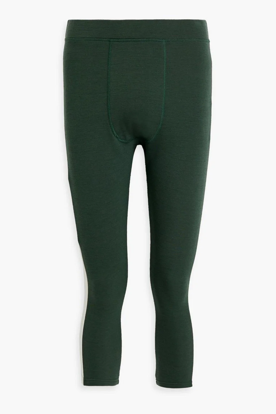 Voss cropped striped merino wool-blend leggings - 1