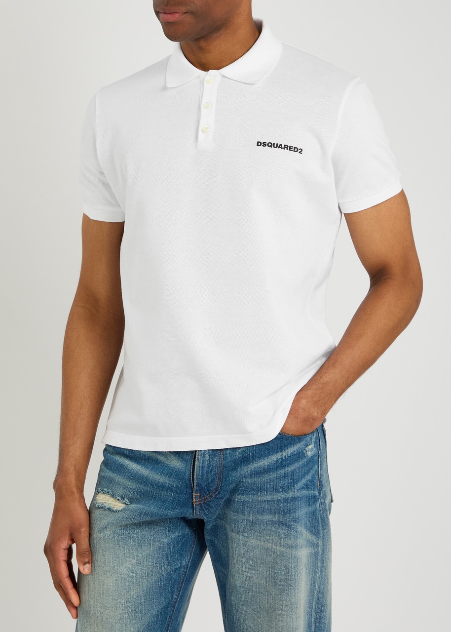 DSQUARED2 Logo Piqué Cotton Polo Shirt - 2