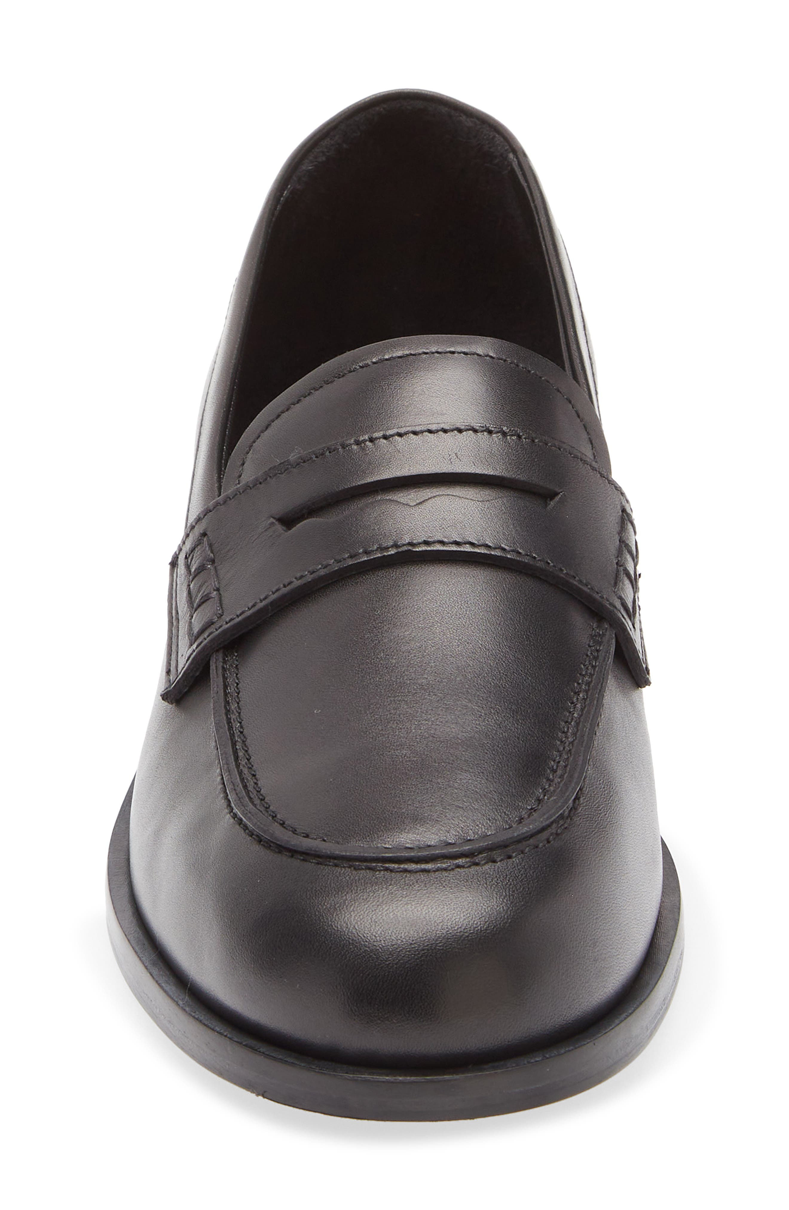 aeyde Oscar Penny Loafer in Black at Nordstrom - 4