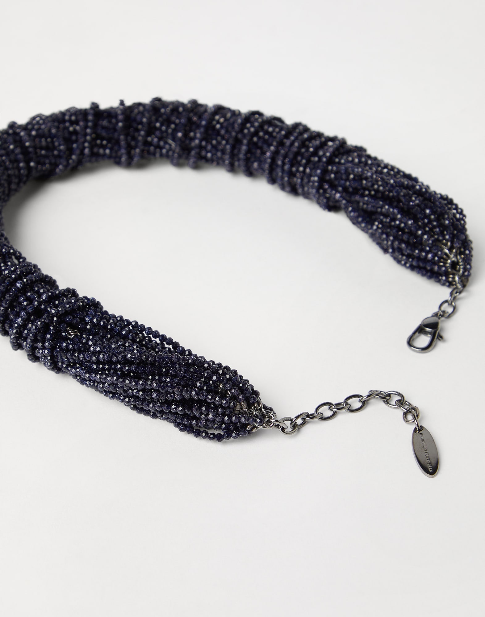 Blue sandstone and Sterling Silver choker - 2