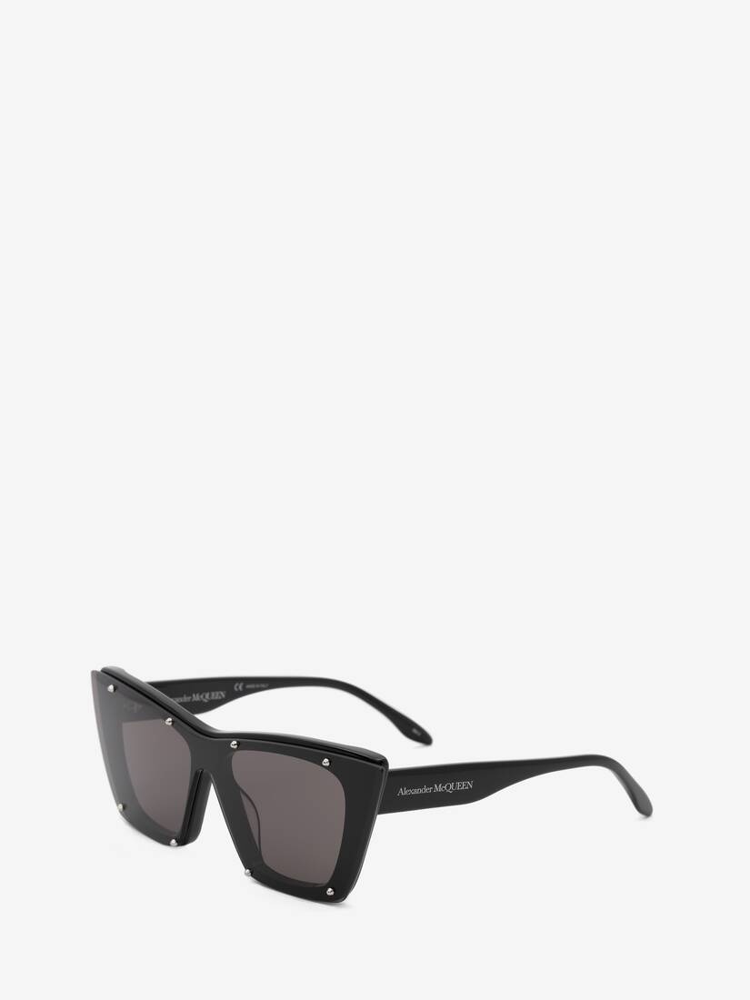 Studs Structure Cat-eye Sunglasses in Black - 3