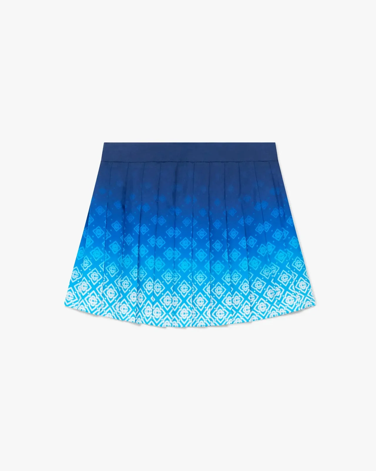 Orchid Monogram Silk Pleated Mini Skirt - 1