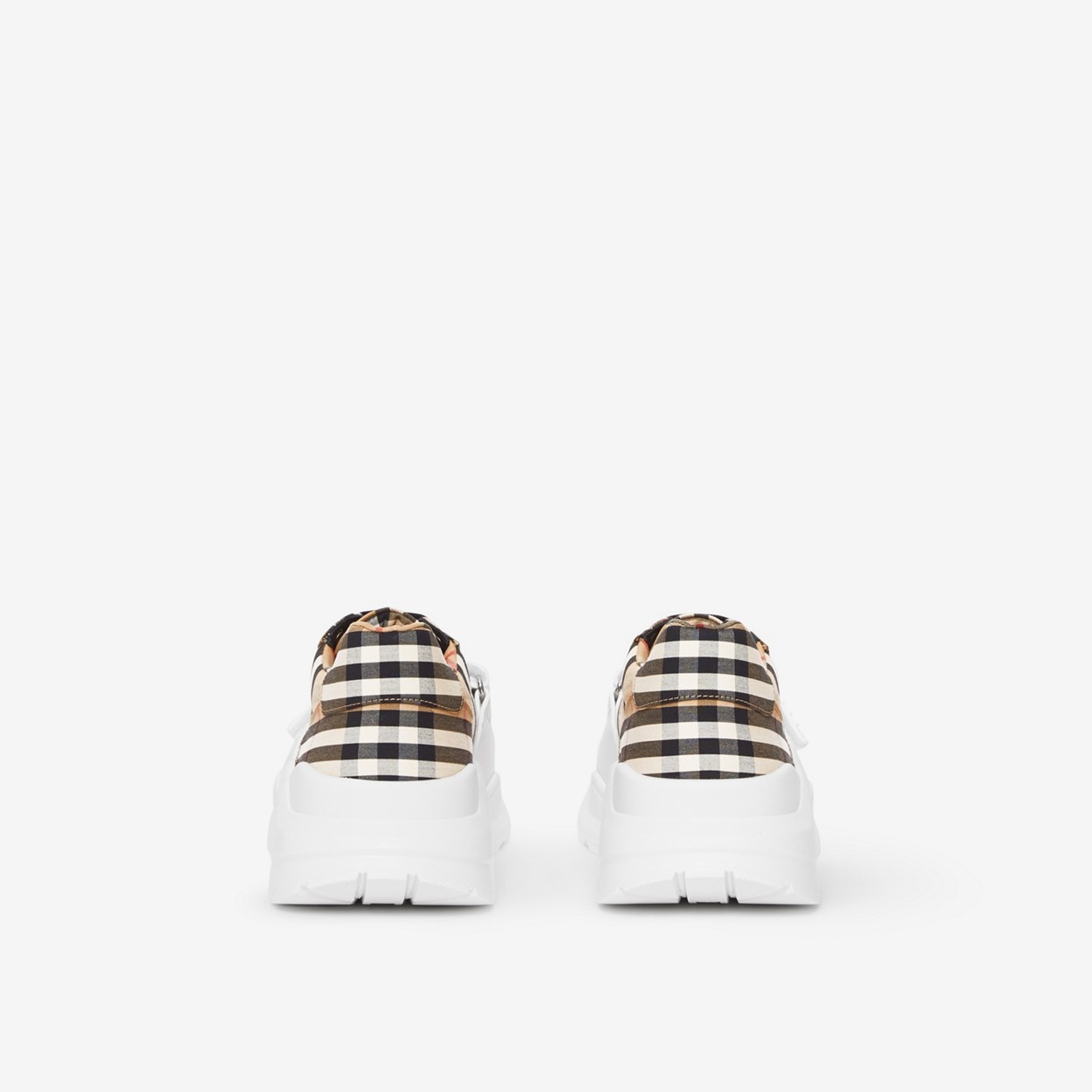 Vintage Check Cotton Sneakers - 3