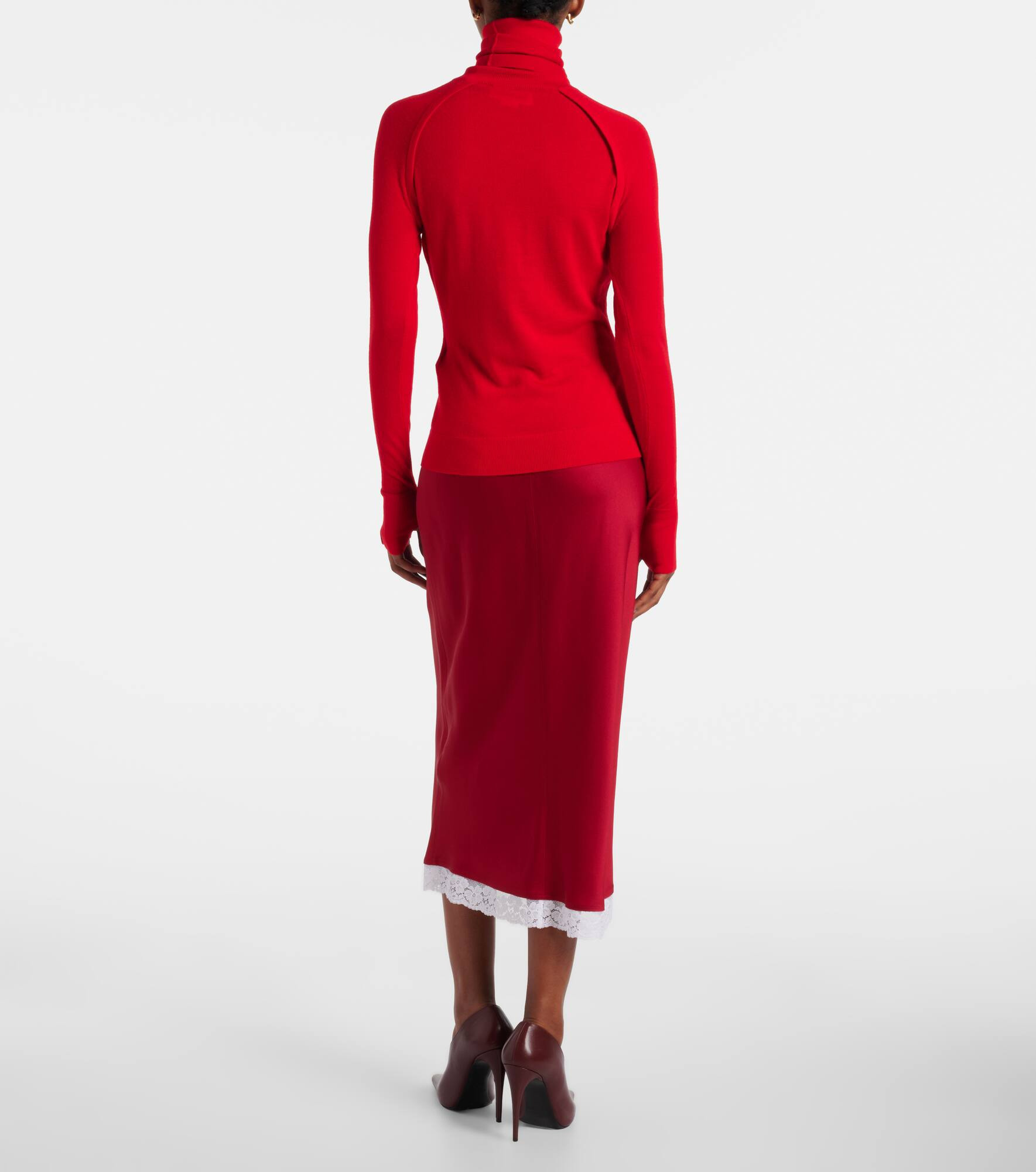 Wool turtleneck sweater - 3