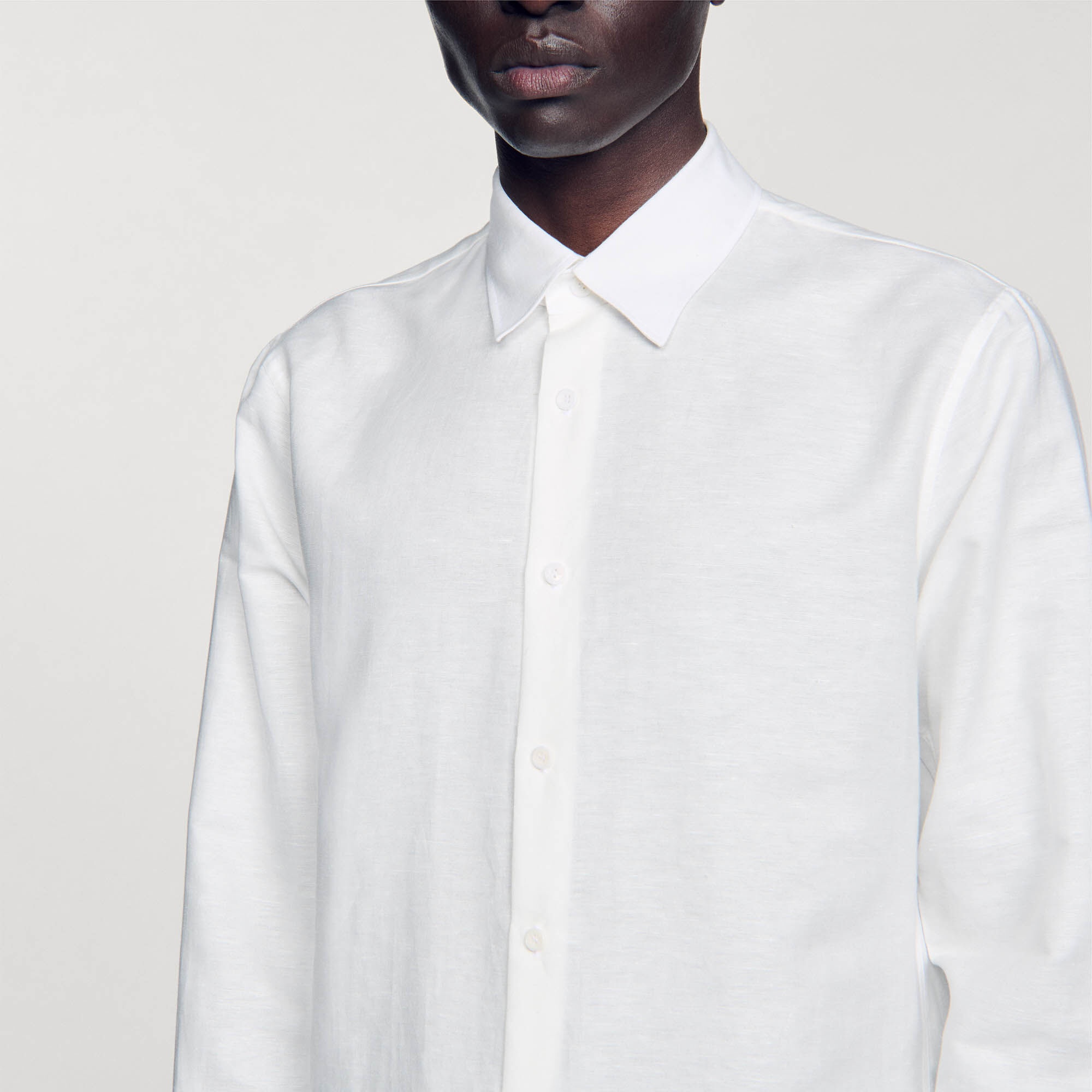 COTTON AND LINEN SHIRT - 4