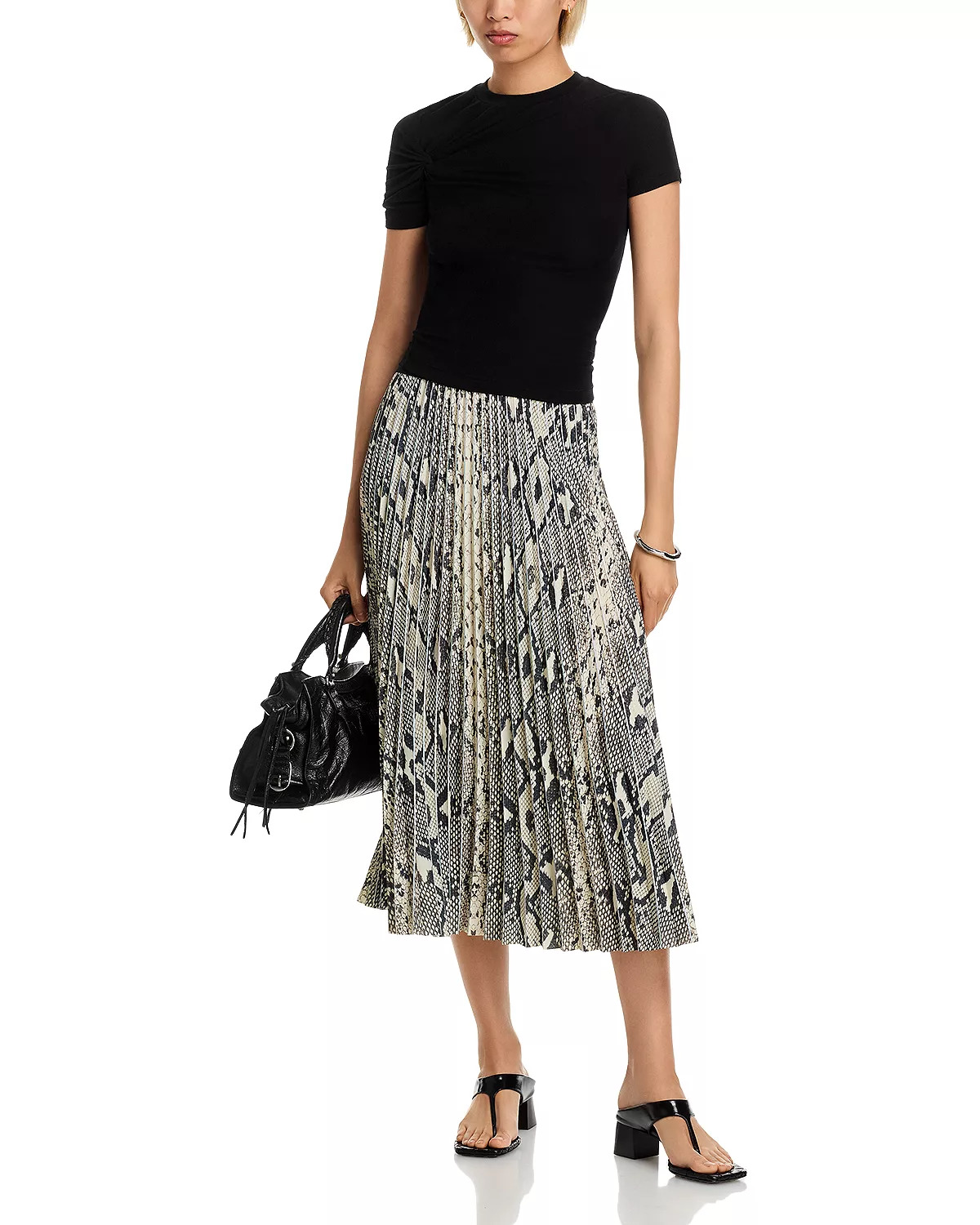 Indira Pleated Midi Skirt - 2