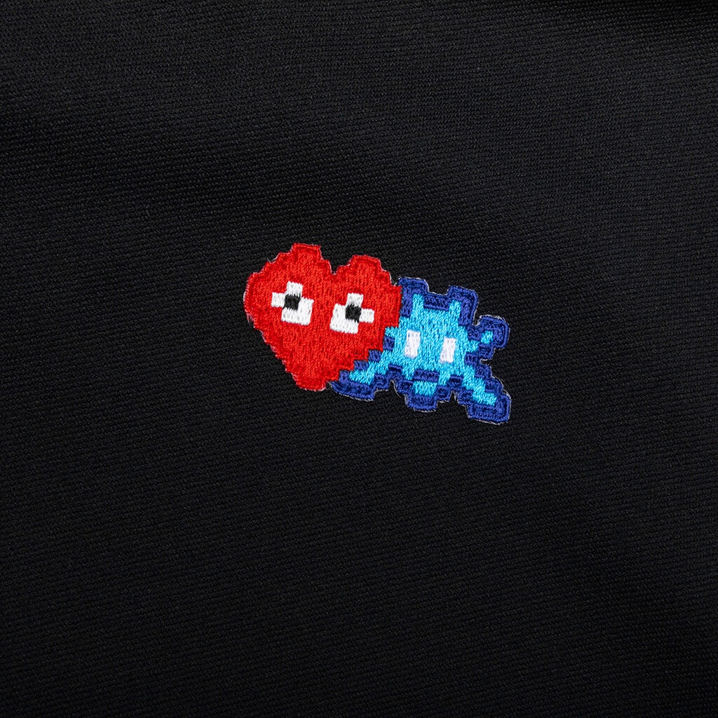COMME DES GARCONS PLAY X THE ARTIST INVADER WOMEN'S FULL-ZIP HOODIE - BLACK - 4