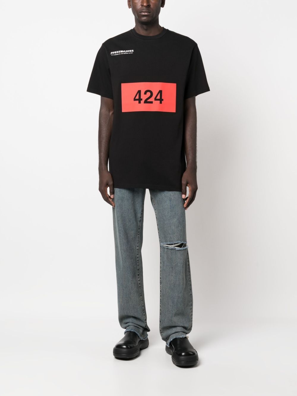 mid-rise rip-detail jeans - 2