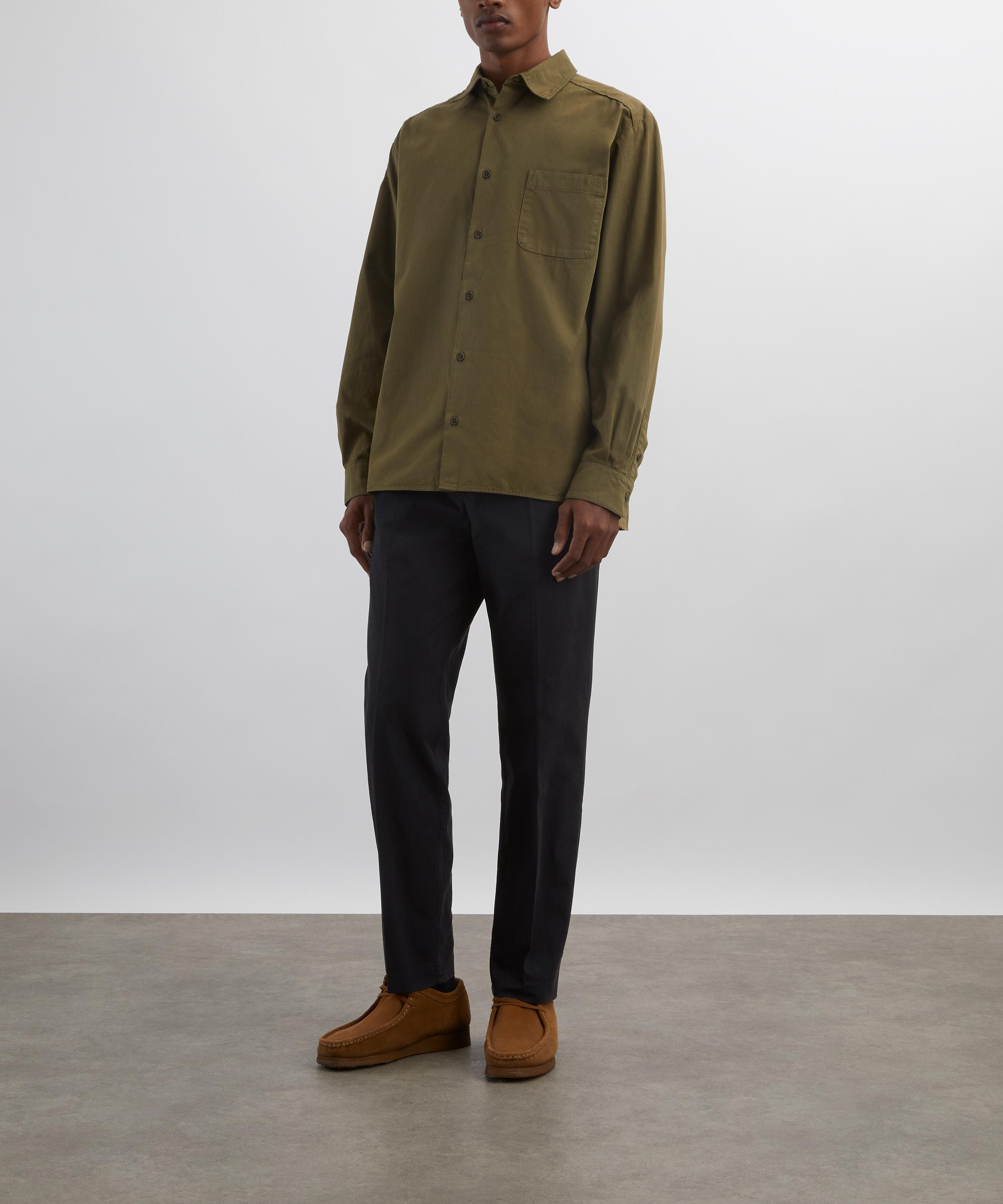 Khaki Malo Cotton Shirt - 2