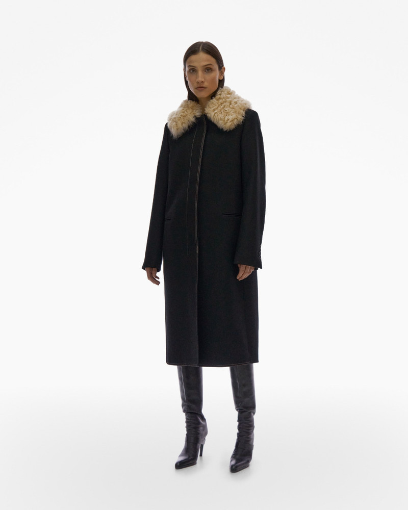 SHEARLING COLLAR COAT 3
