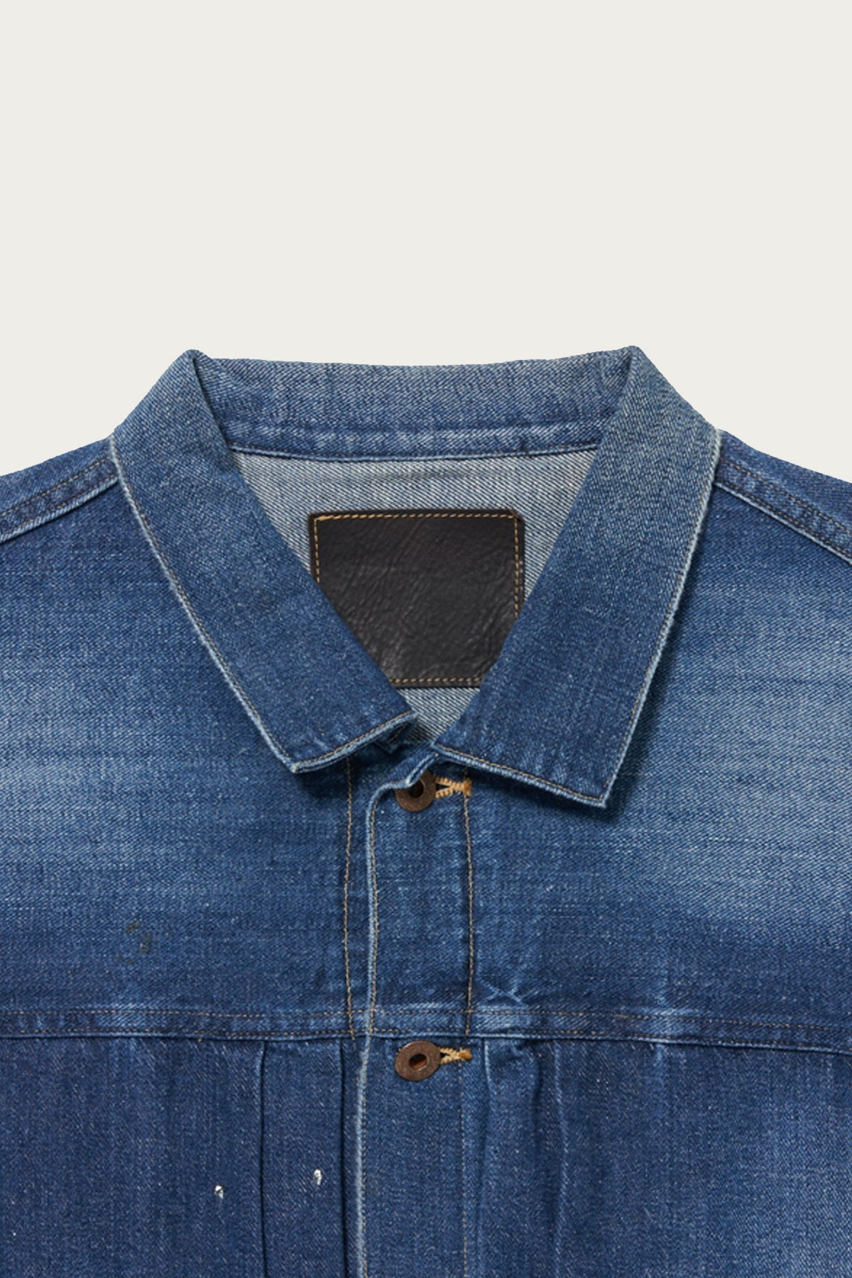 Lot. 703 Denim Jacket C. 1920's - Damaged Indigo Paint - 3