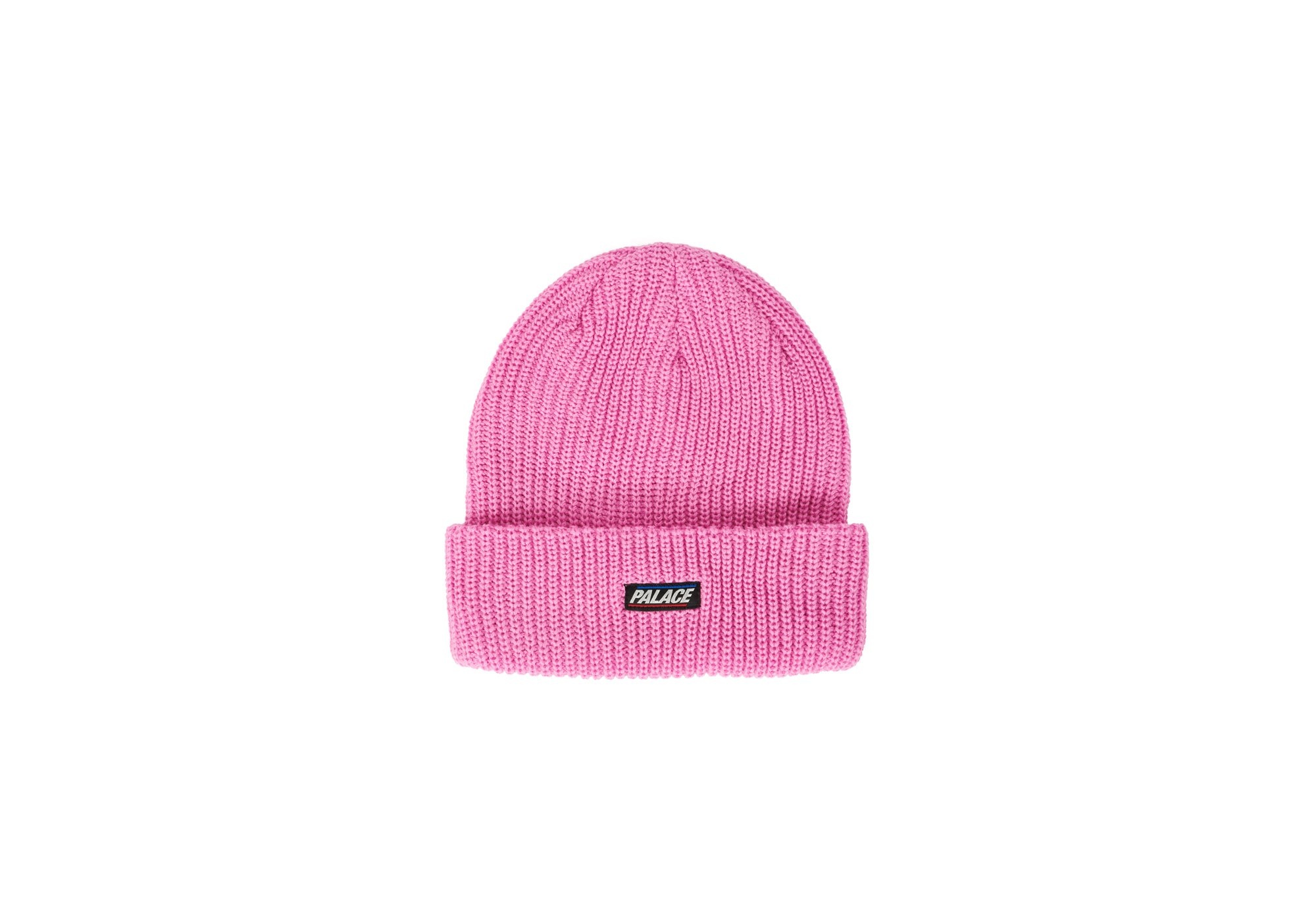 BASICS RIBBER BEANIE PINK - 1