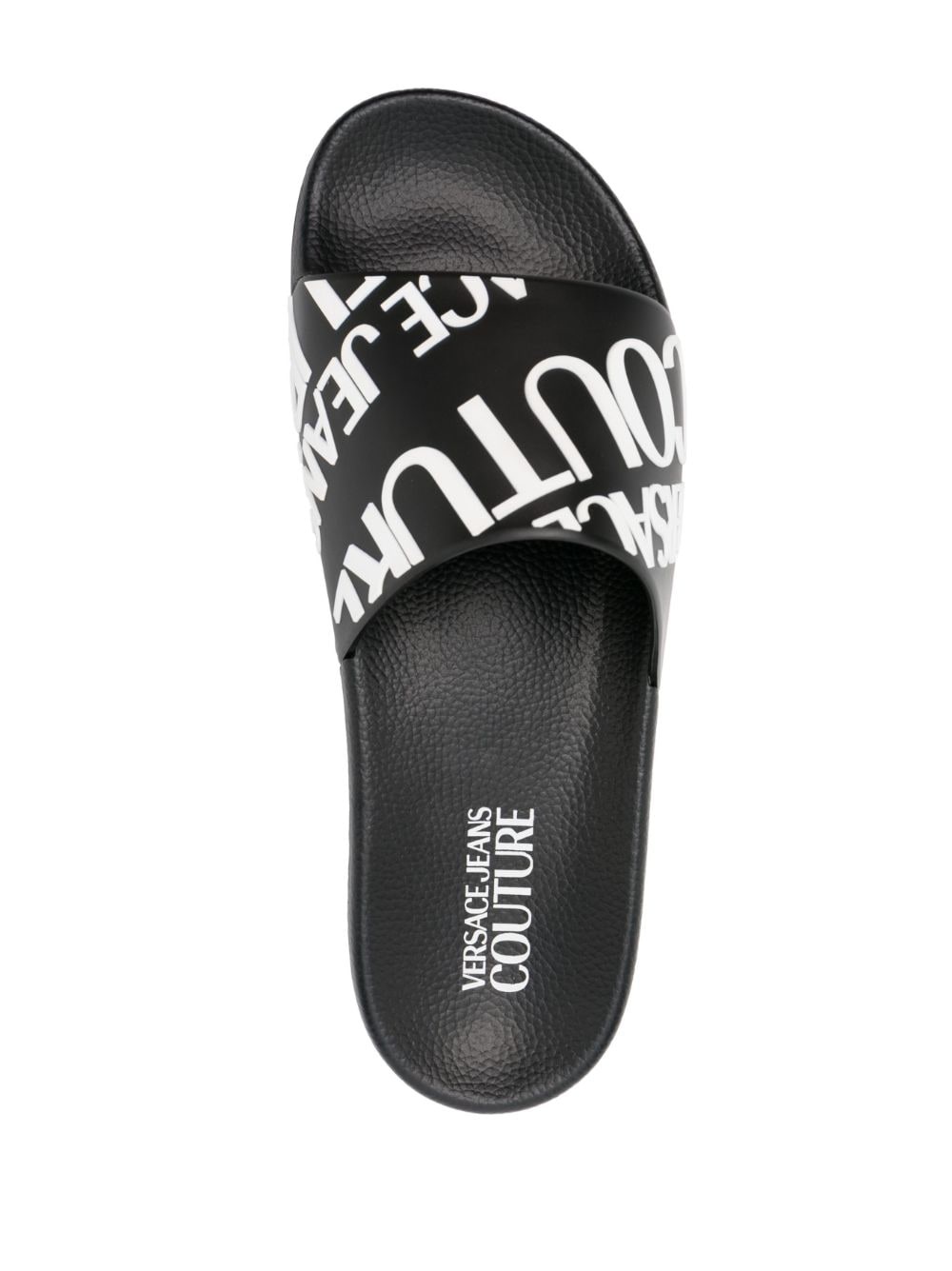 logo-print slip-on slides - 4