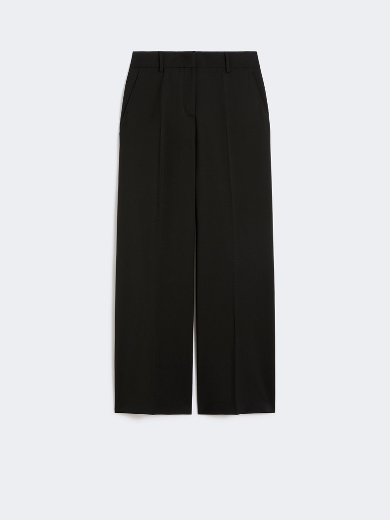 VISIVO Woollen cloth palazzo trousers - BLACK 1