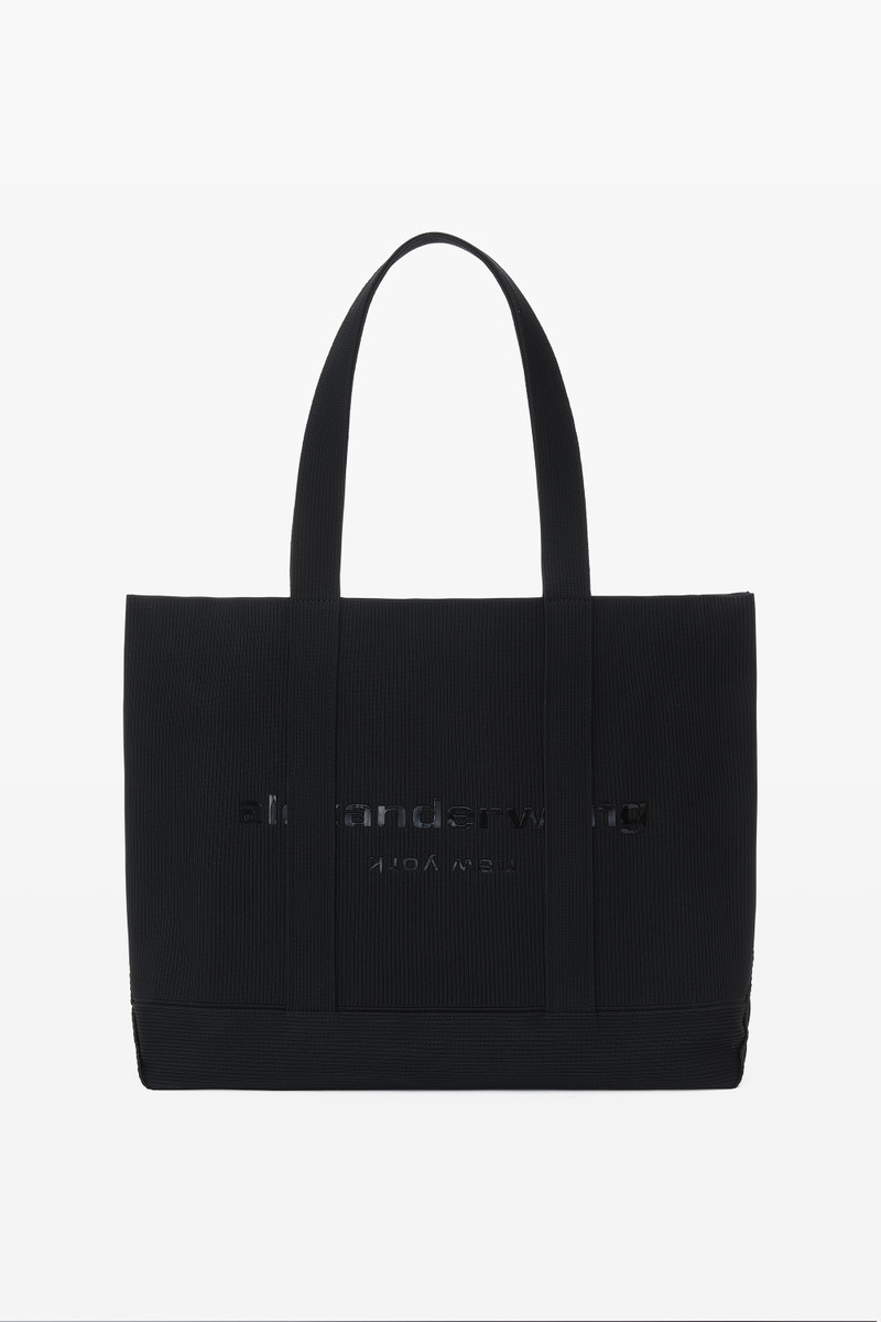 TOTE BAG IN RIB KNIT 1