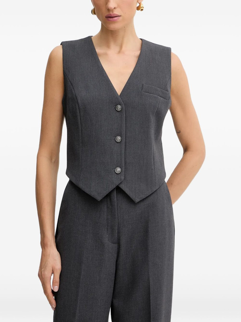 Joandra buttoned blazer vest 1