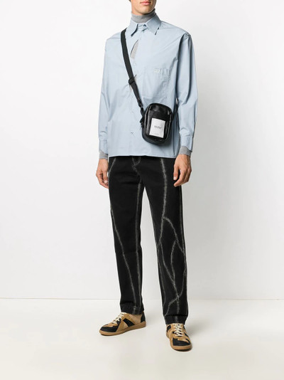 Xander Zhou distressed-effect panelled trousers outlook