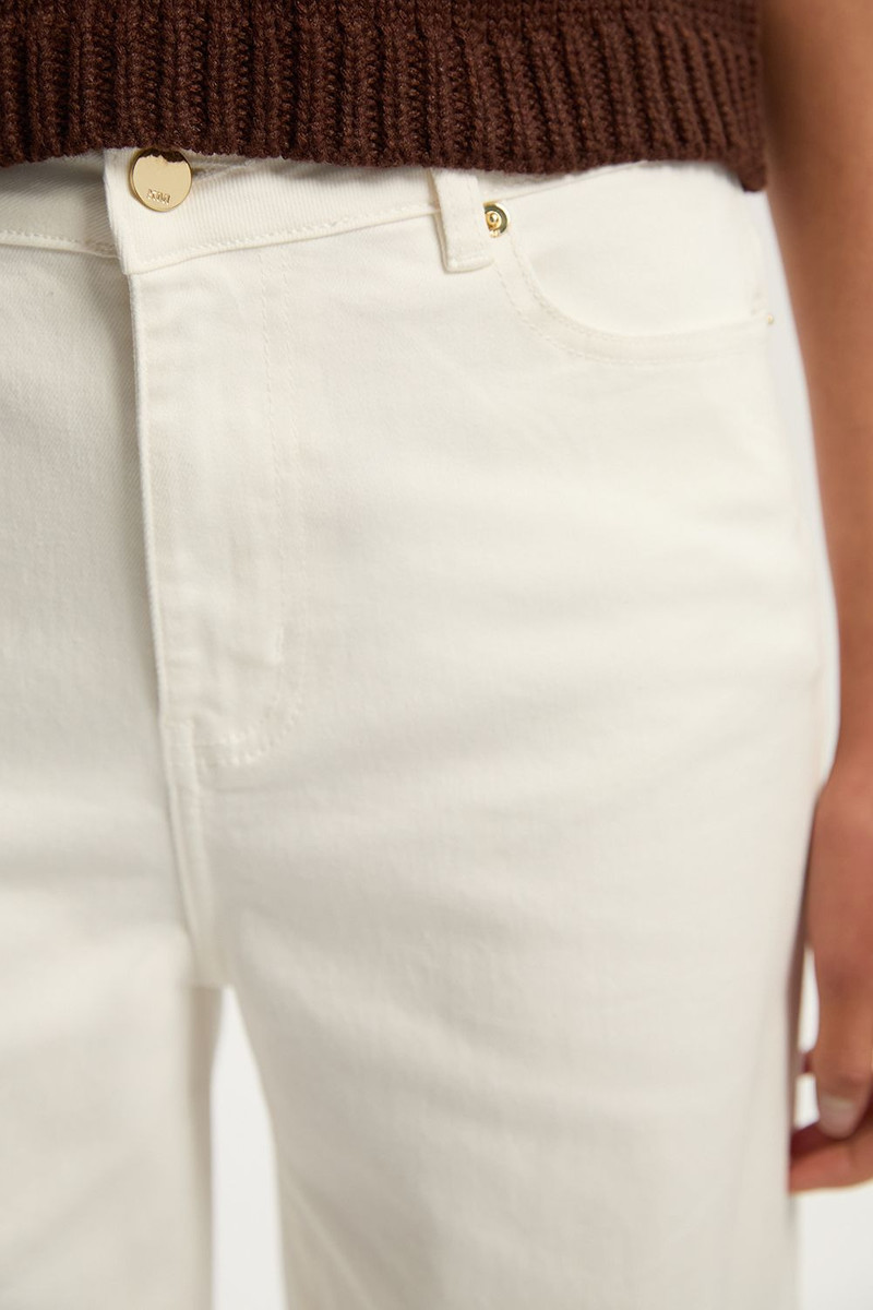 Stretch Denim Wide Leg Jean 3
