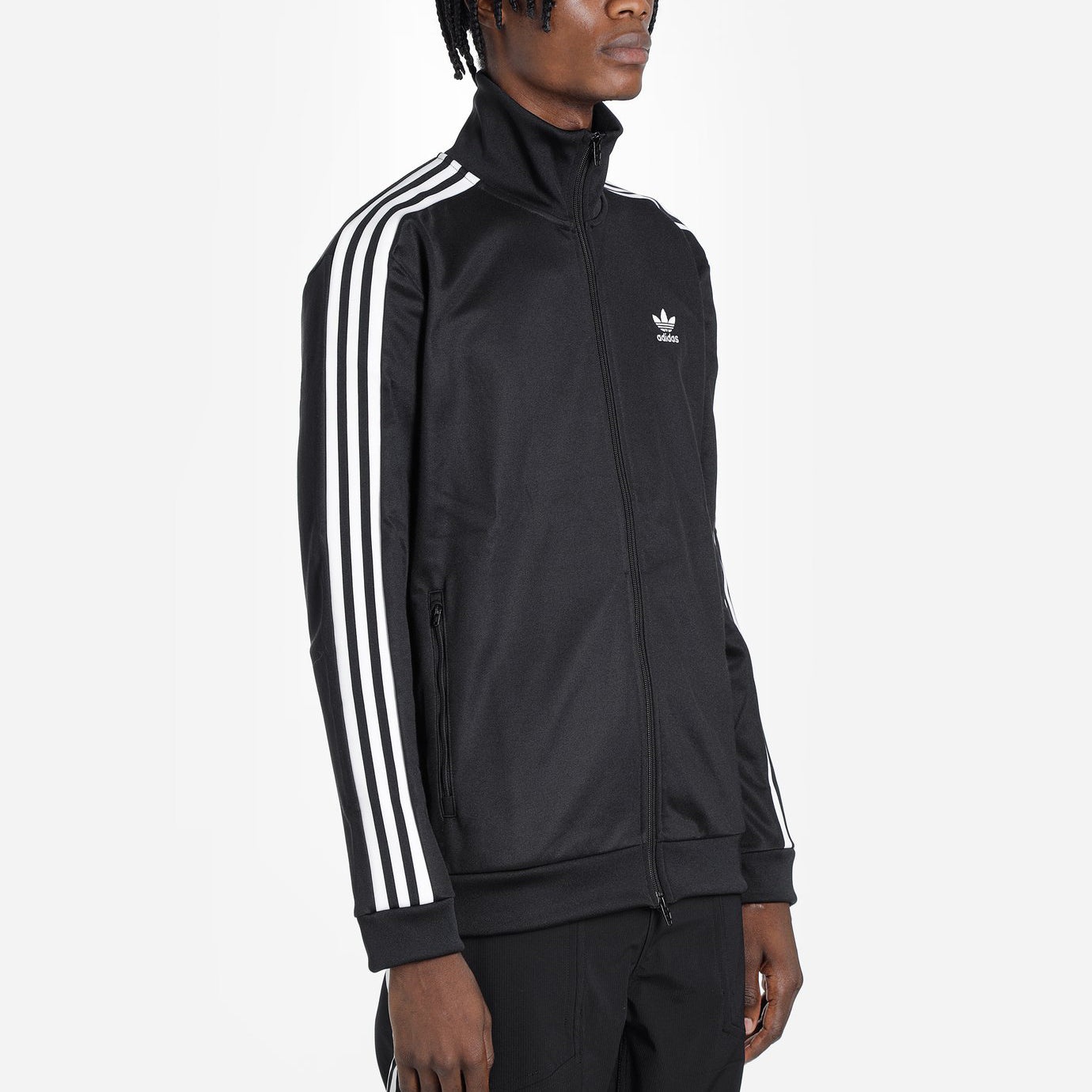 adidas originals logo Long Sleeves Sports Jacket Black CW1250 - 3