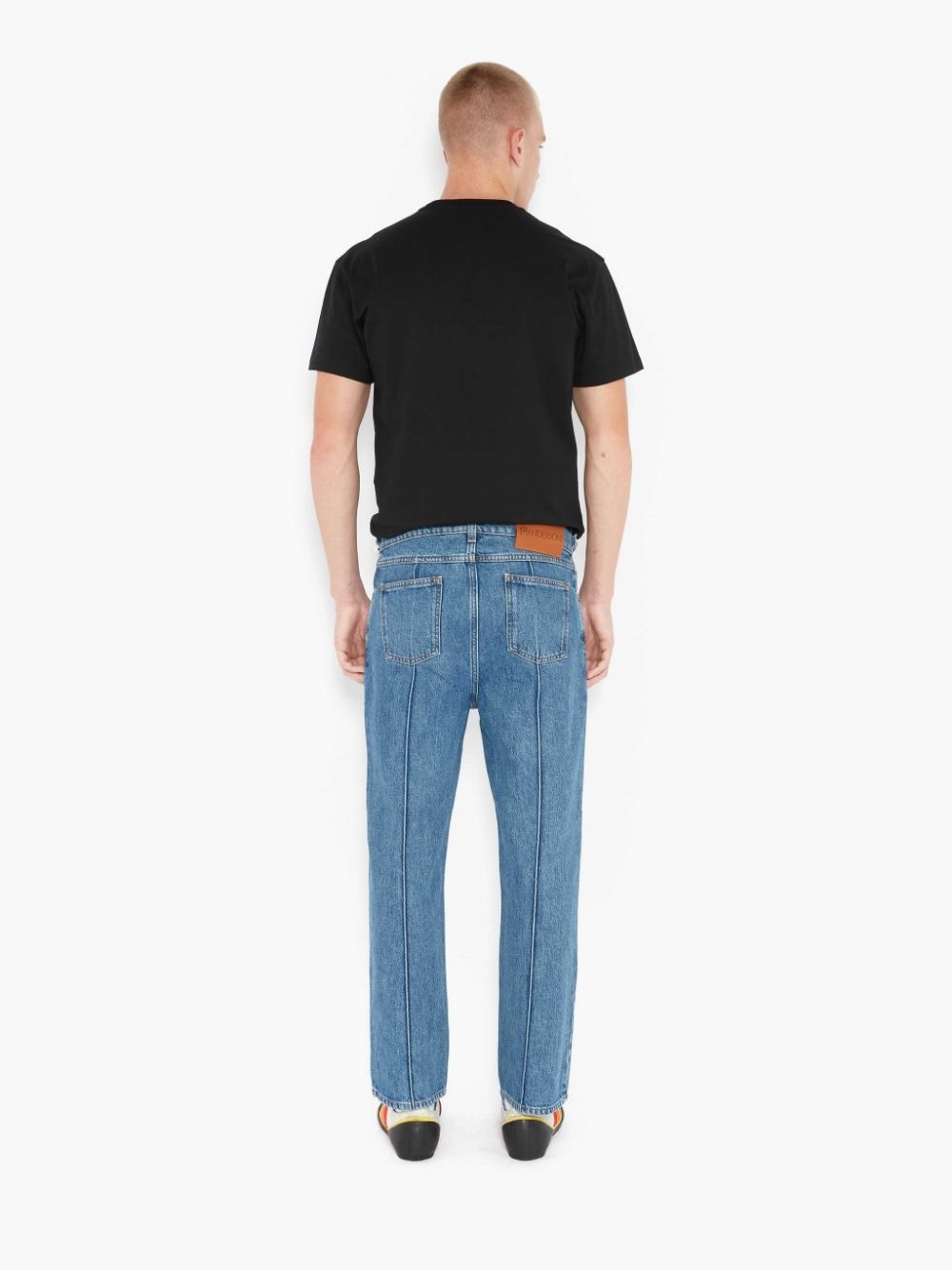 CHAIN LINK SLIM FIT DENIM JEANS - 4