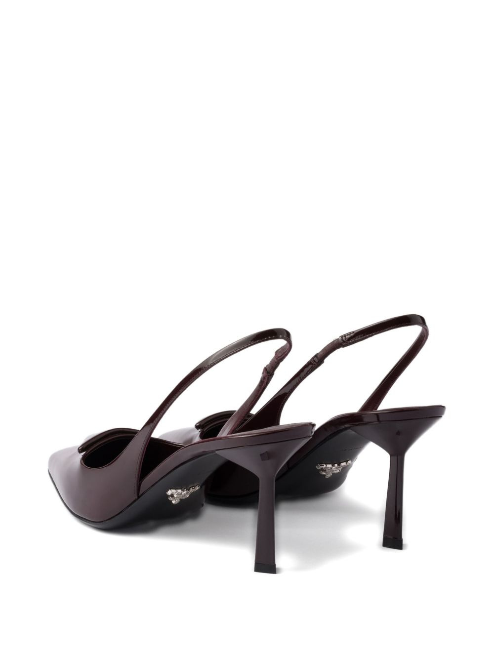 75mm pointed toe slingback pumps - 3