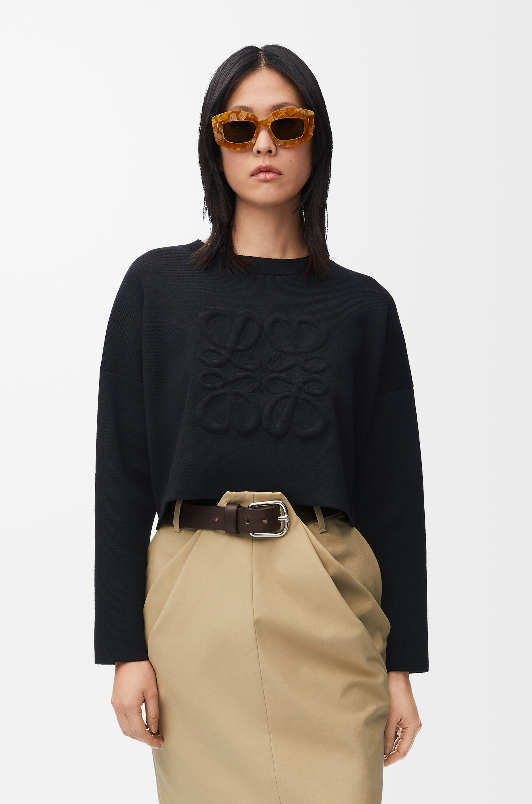 Short Anagram sweater in wool - 3