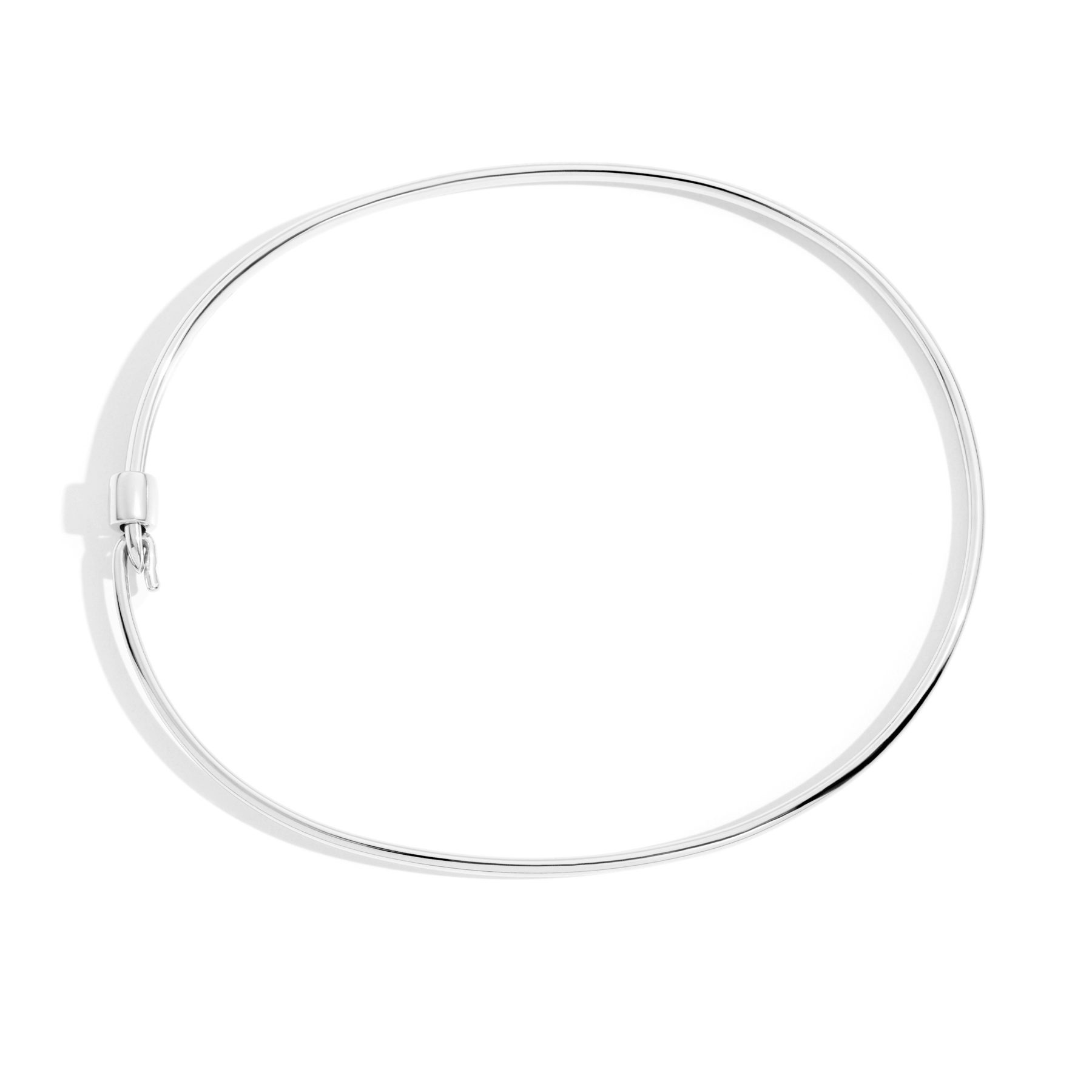 SILVER ESSENTIALS BANGLE BRACELET - 3