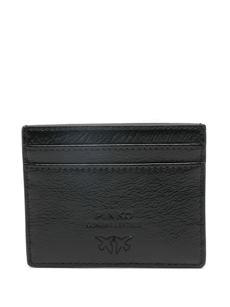 PINKO logo-detail card holder outlook