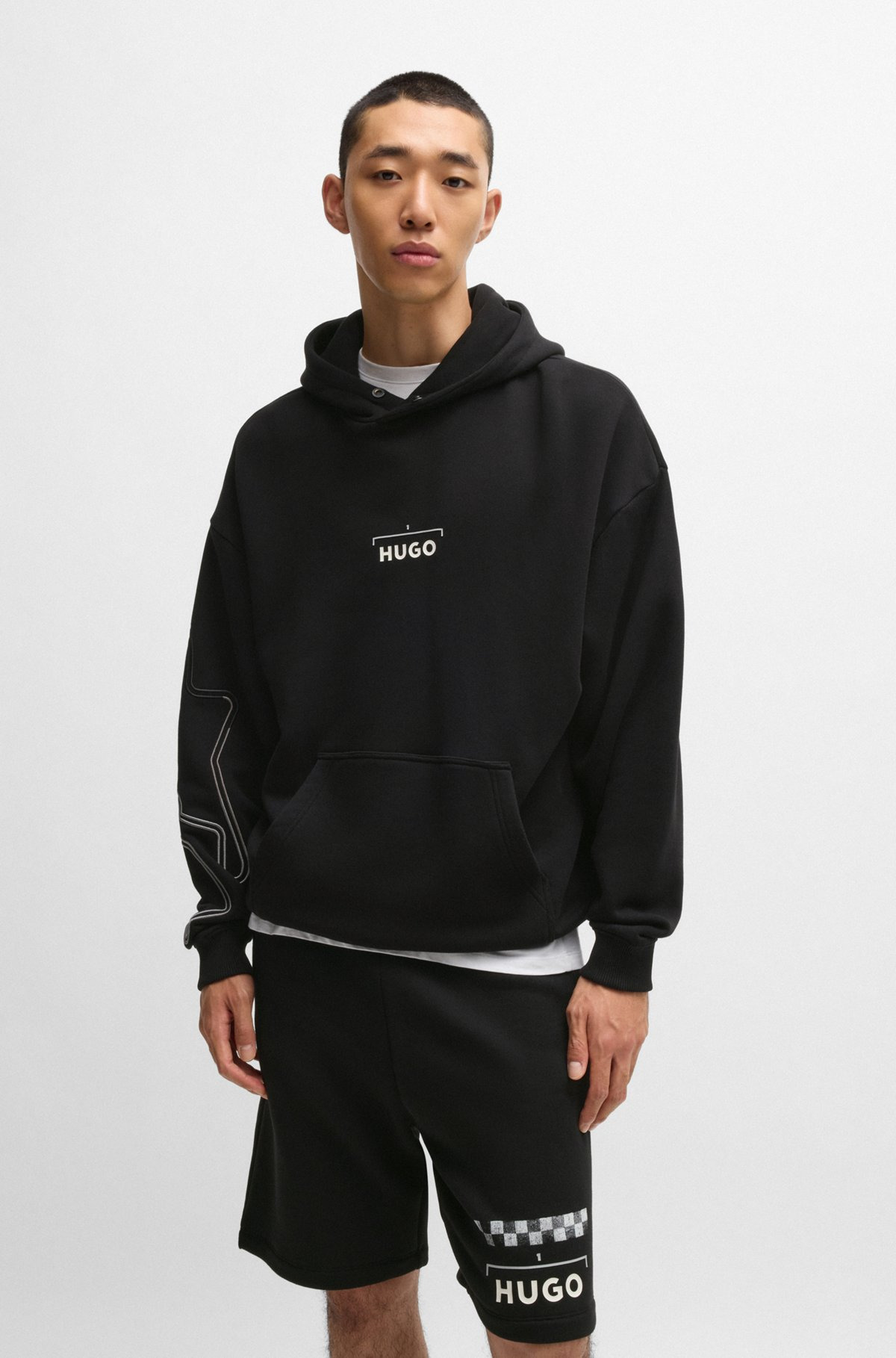 HOODIE WITH RACING PRINT - 2