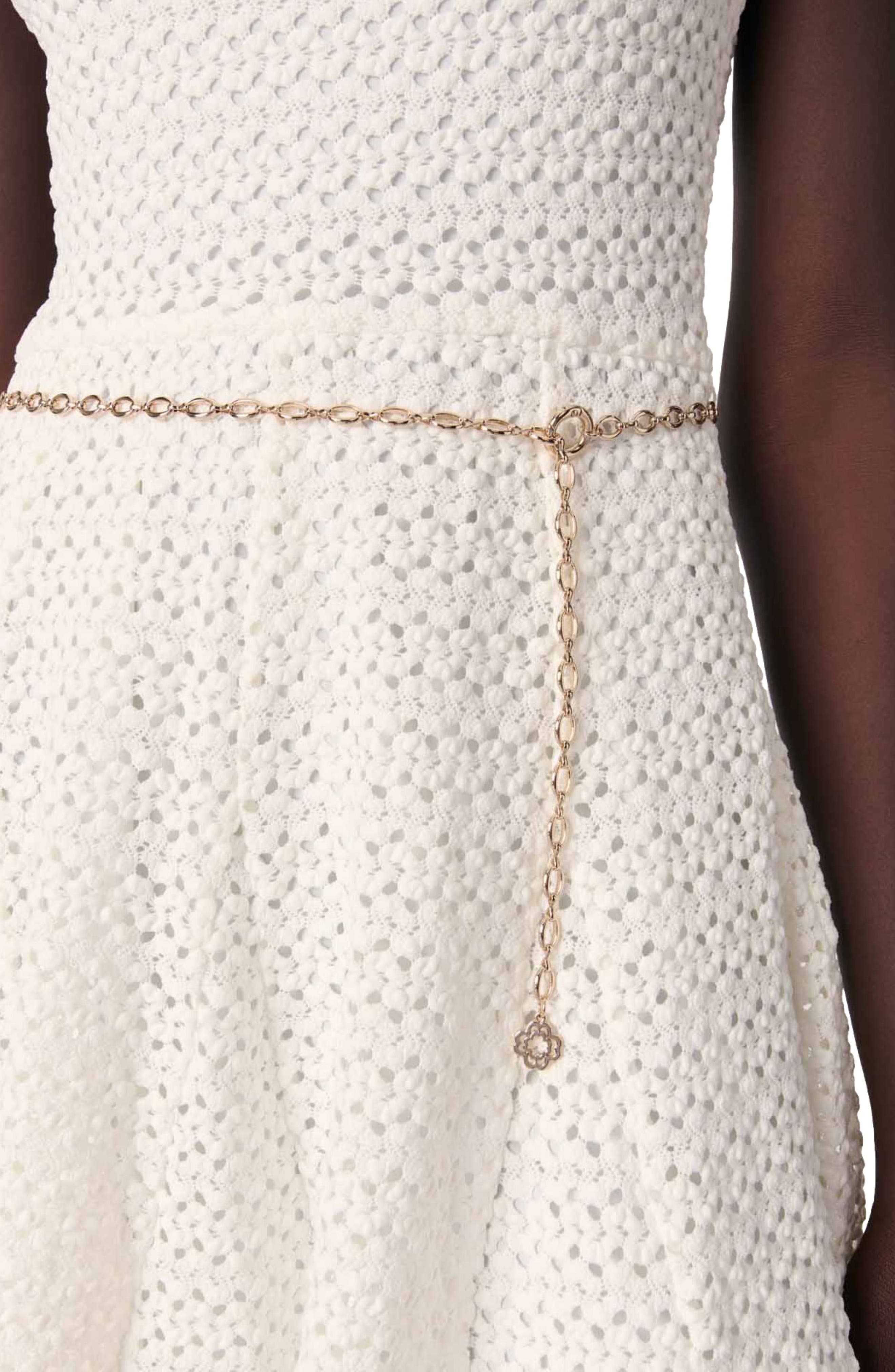 maje Short crochet dress in White at Nordstrom - 5